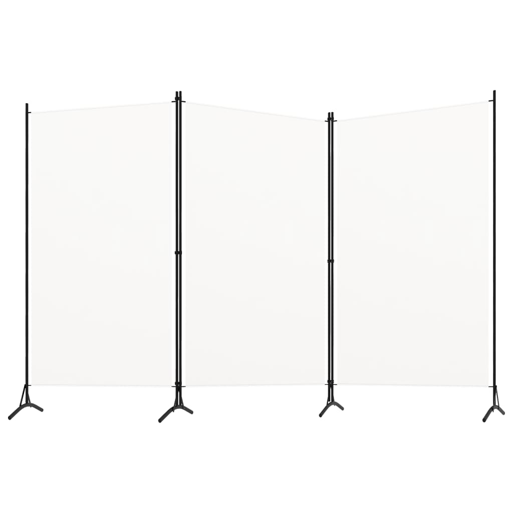 Kambario pertvara, 3 dalių, baltos spalvos, 260x180cm, audinys