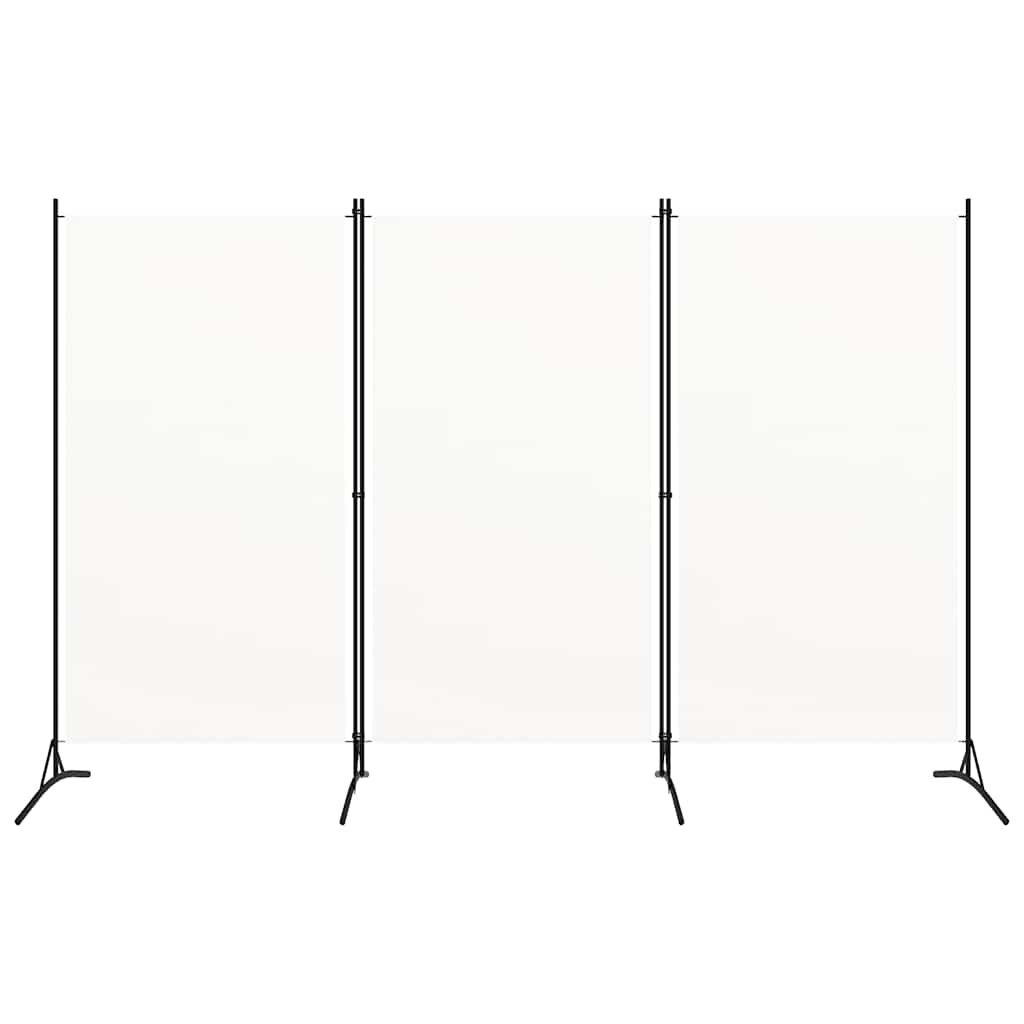 Kambario pertvara, 3 dalių, baltos spalvos, 260x180cm, audinys