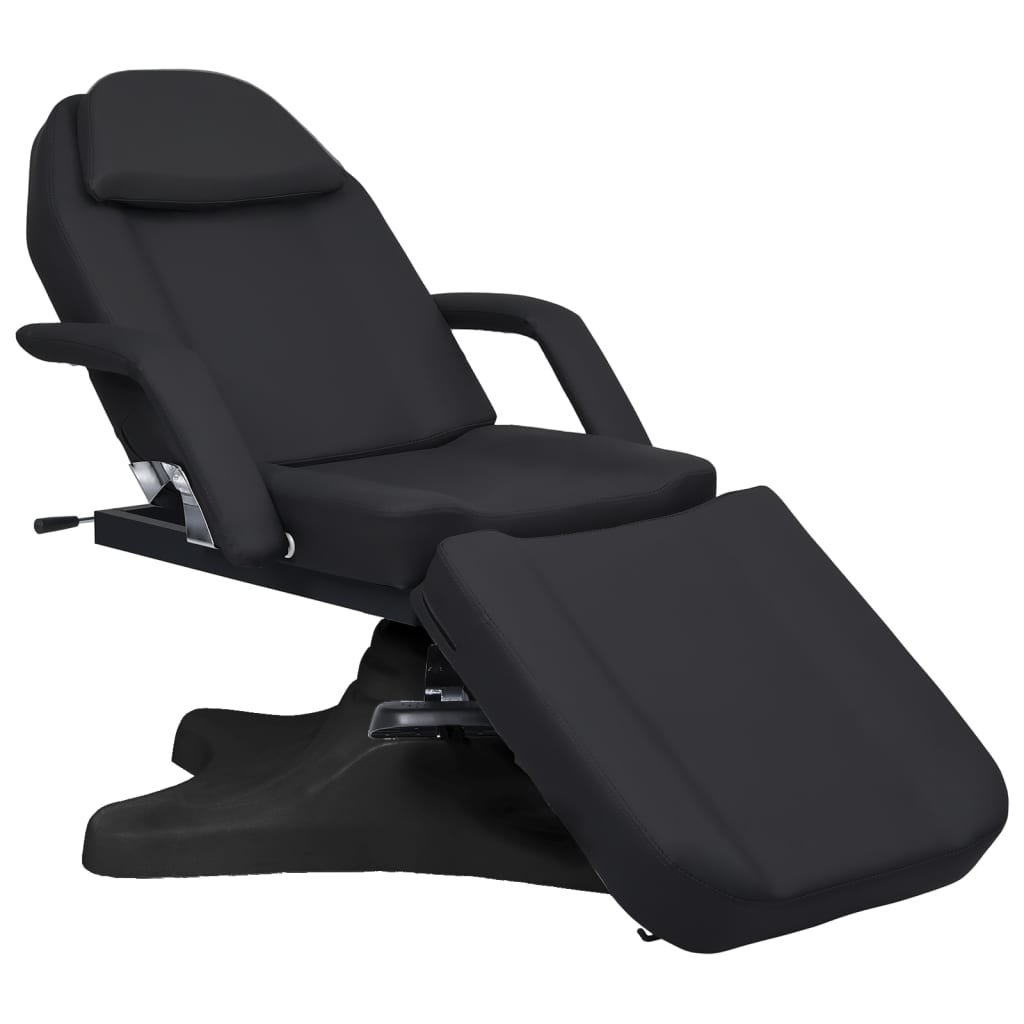 Massage table, black, 180x62x(86.5-118)cm