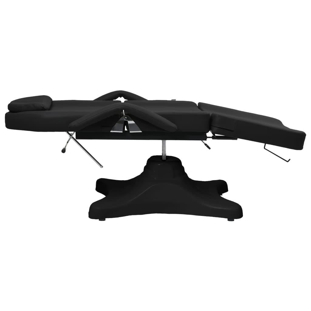 Massage table, black, 180x62x(86.5-118)cm