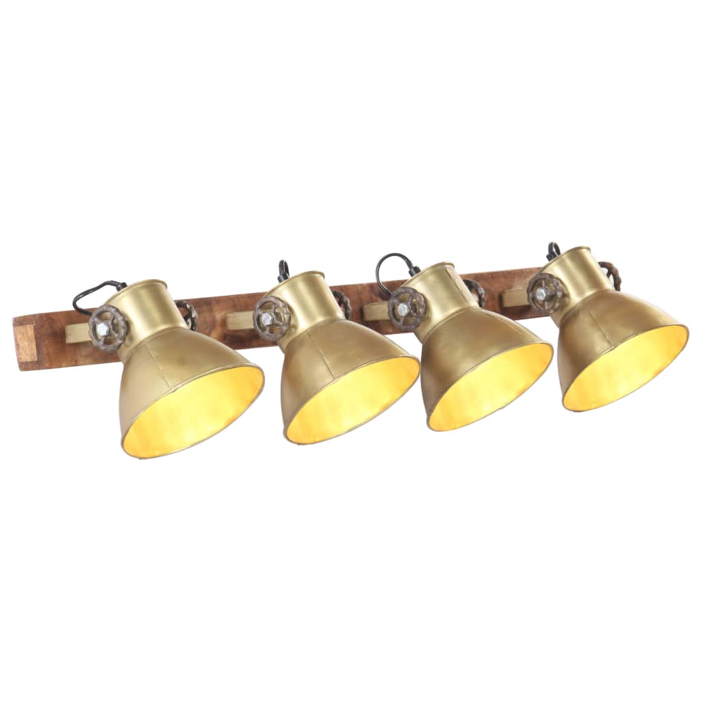 Wall lamp, brass finish, 90x25cm, E27