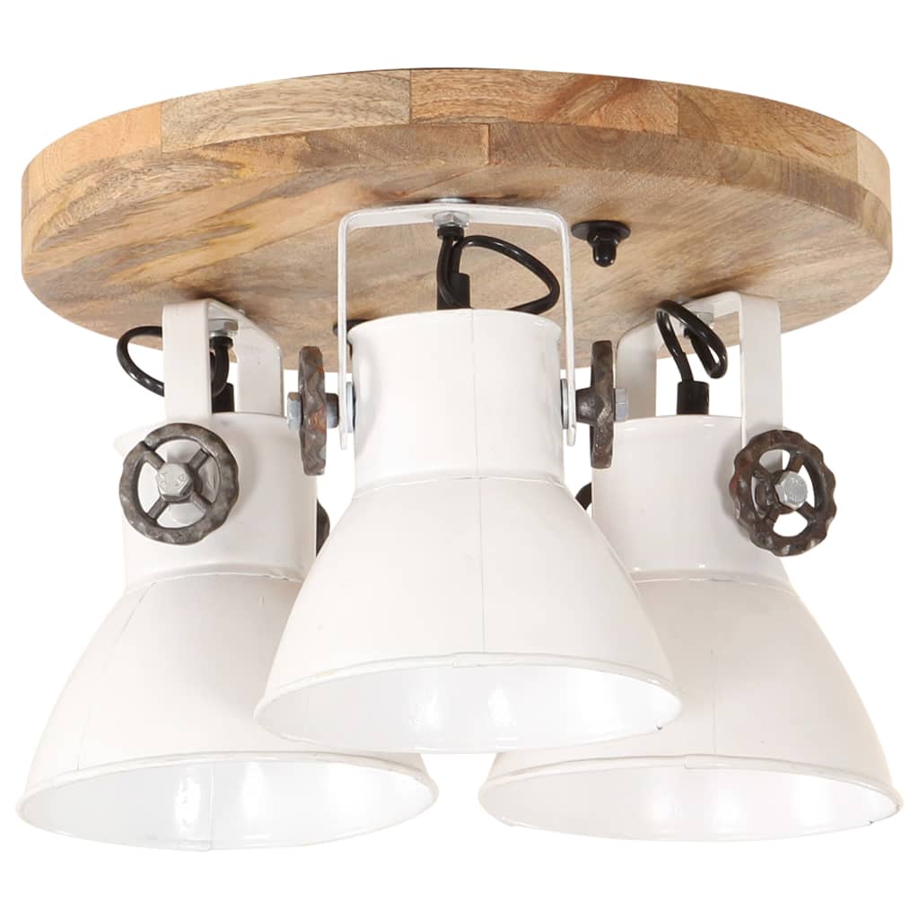 Ceiling light, white, 42x27cm, 25W, E27, industrial