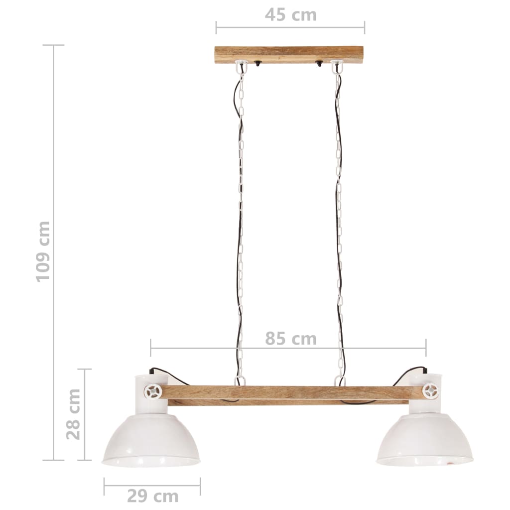 Piekaramais gaismeklis, balts, 109 cm, 25 W, E27