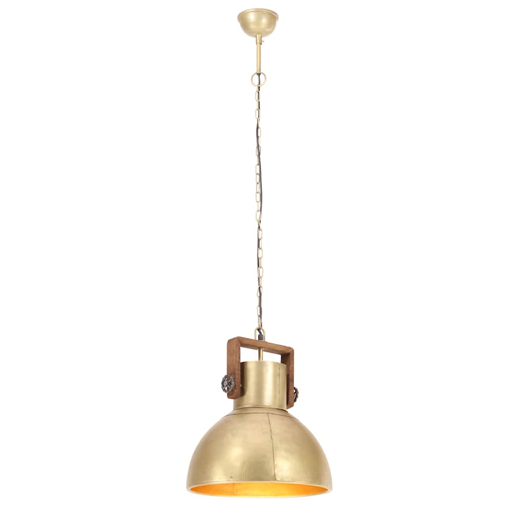 Pendant lamp, brass, 40cm, 25W, round, E27