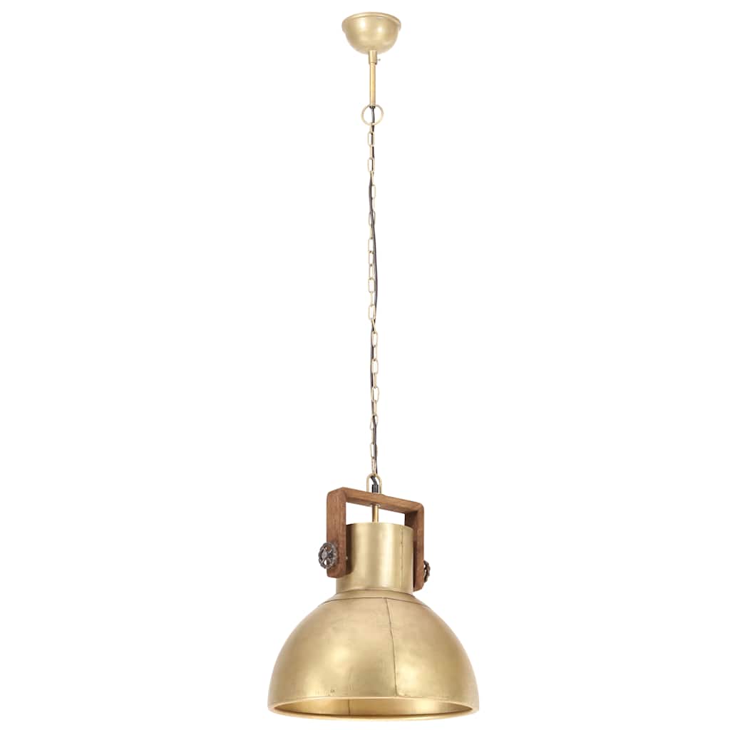 Pendant lamp, brass, 40cm, 25W, round, E27