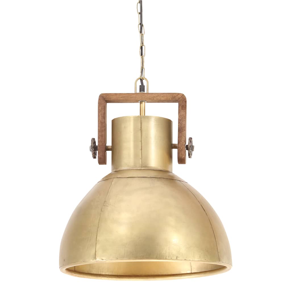 Pendant lamp, brass, 40cm, 25W, round, E27