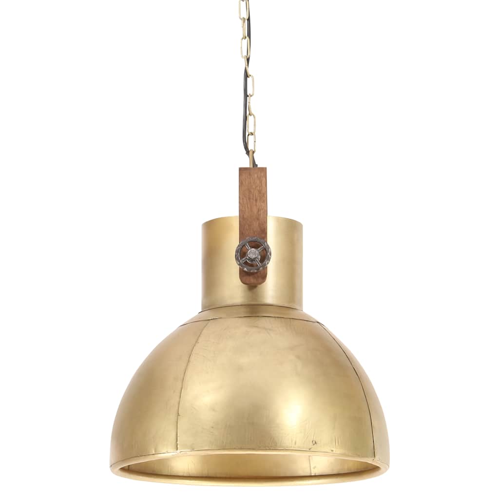 Pendant lamp, brass, 40cm, 25W, round, E27