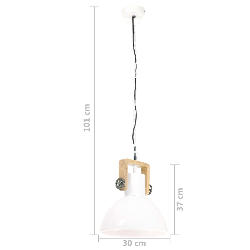 Piekaramais gaismeklis, balts, 30cm, 25W, apaļš, E27