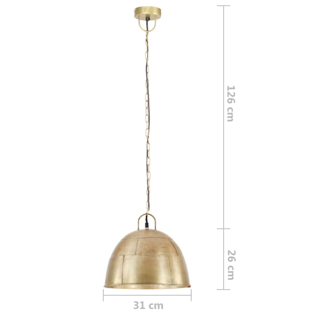 Piekaramais gaismeklis, misiņš, 31cm, 25W, apaļš, E27