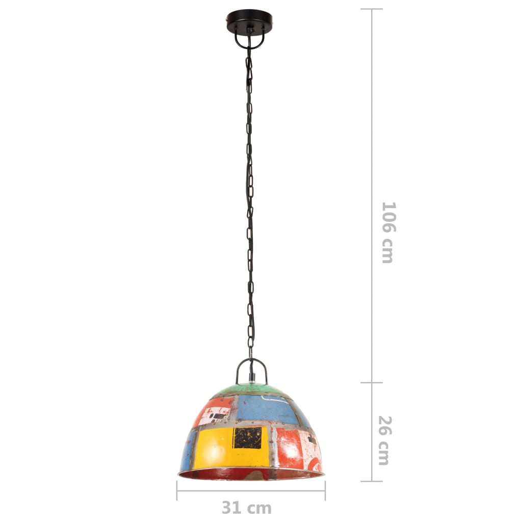 Pendant lamp, various colors, 31cm, 25W, round