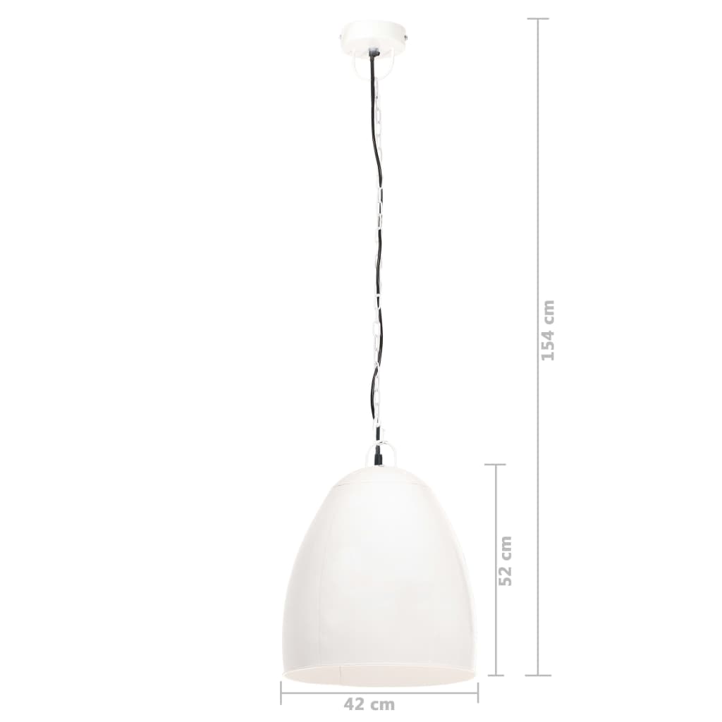 Piekaramais gaismeklis, balts, 42cm, 25W, apaļš, E27