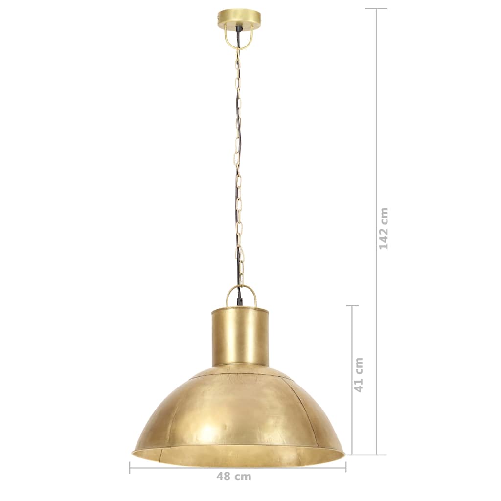 Pakabinamas šviestuvas, žalvario, 48cm, 25W, apskritas, E27