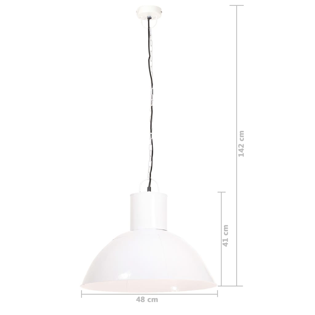 Piekārtais gaismeklis, balts, 48cm, 25W, apaļš, E27