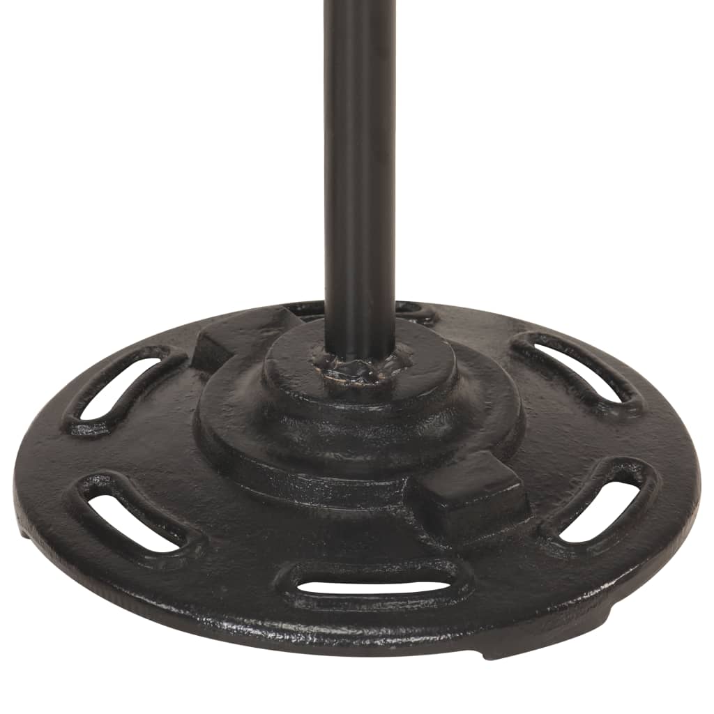 Floor lamp with 2 lampshades, black, cast iron, E27