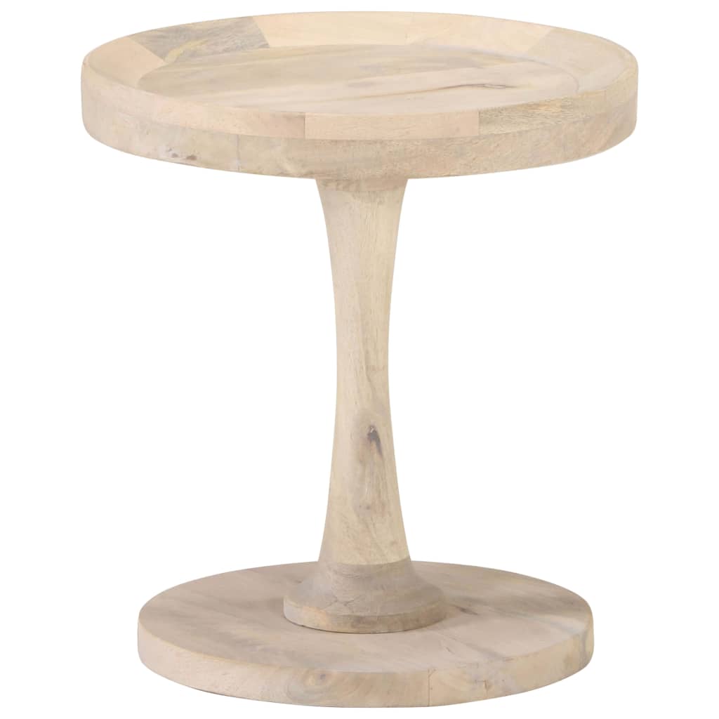 Side table, diameter 40x45cm, solid mango wood