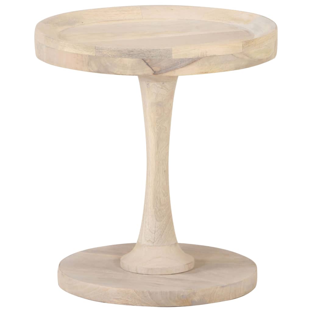 Side table, diameter 40x45cm, solid mango wood