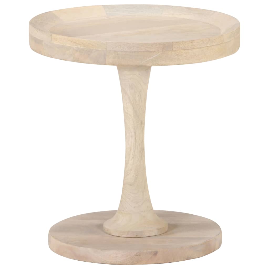 Side table, diameter 40x45cm, solid mango wood
