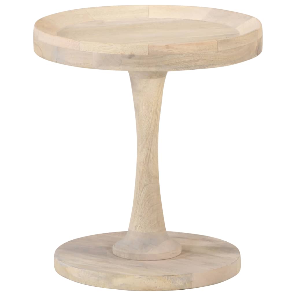 Side table, diameter 40x45cm, solid mango wood