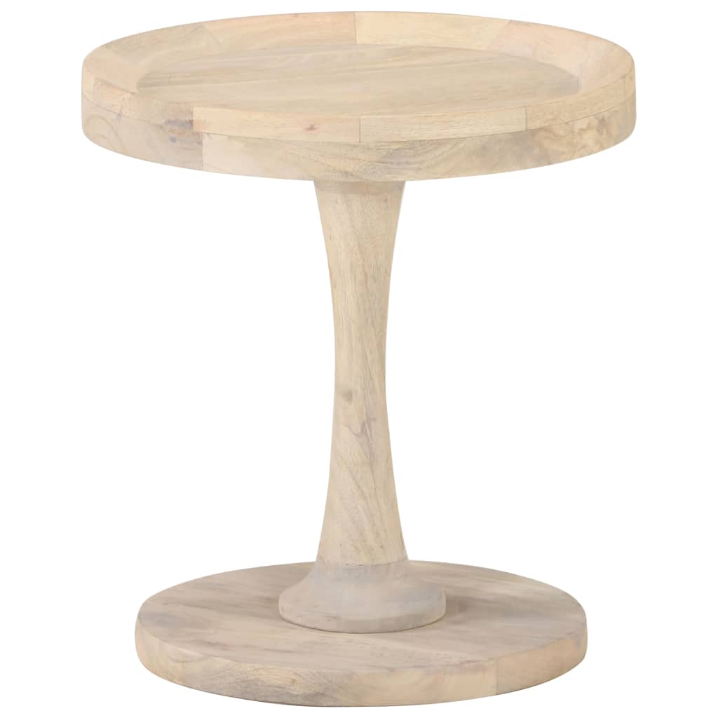 Side table, diameter 40x45cm, solid mango wood