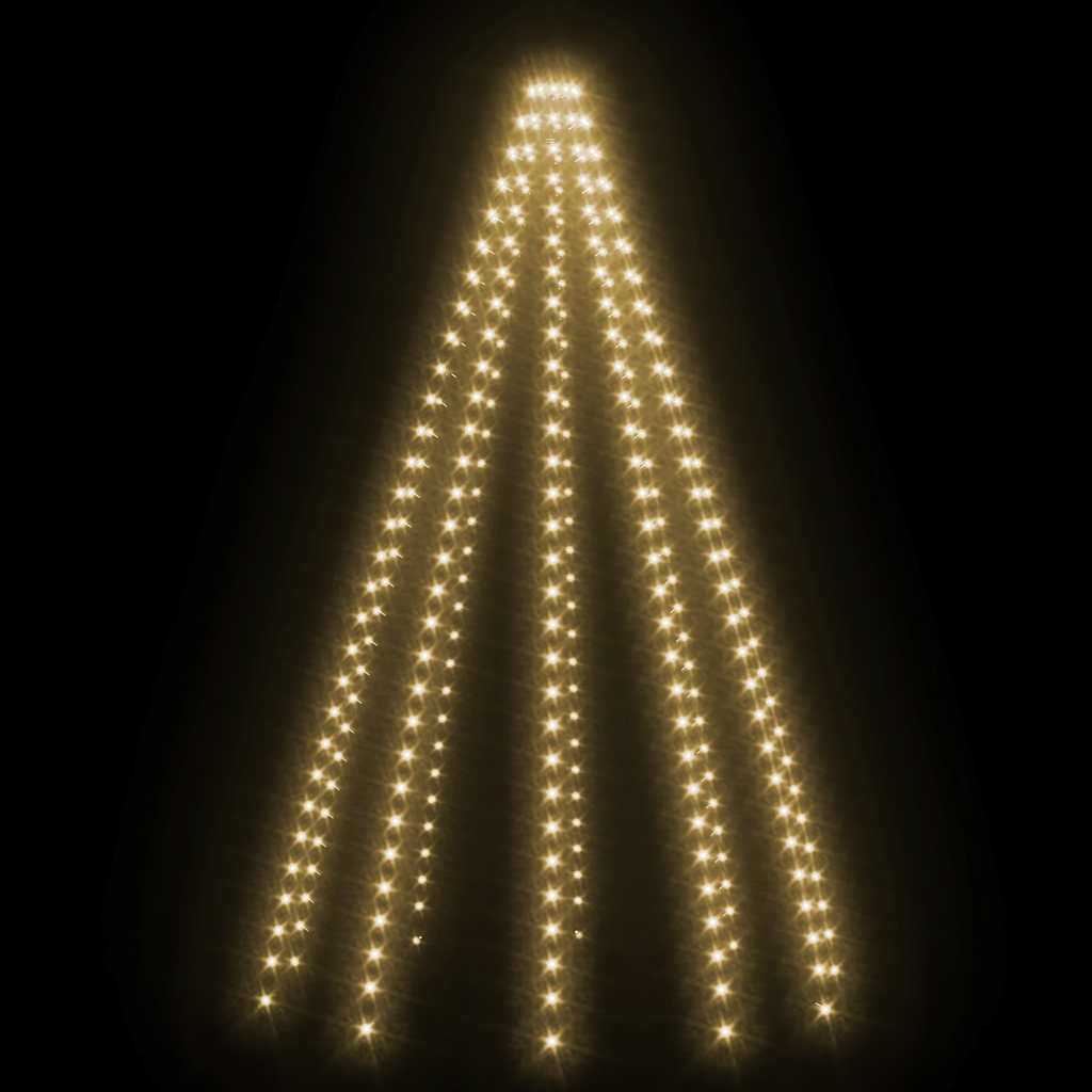 Ziemassvētku virtene eglītei – tīkls ar 300 LED spuldzītēm, 300 cm