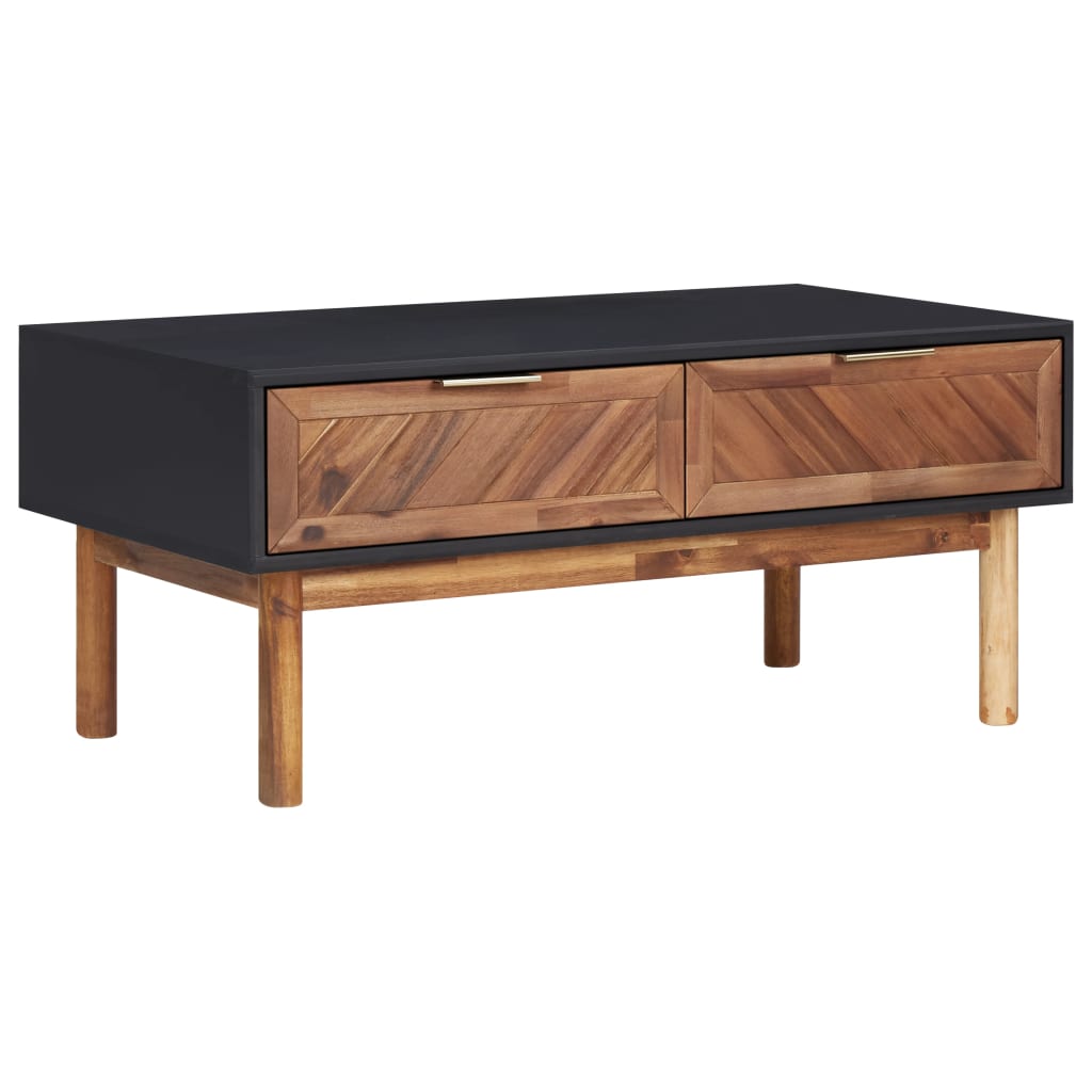 Coffee table, 90x50x40cm, solid acacia wood and MDF