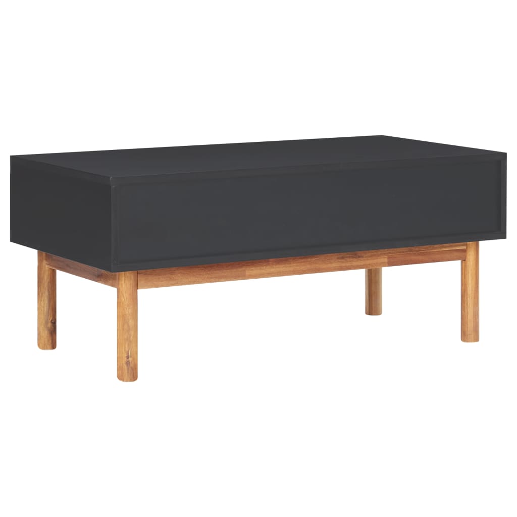 Coffee table, 90x50x40cm, solid acacia wood and MDF