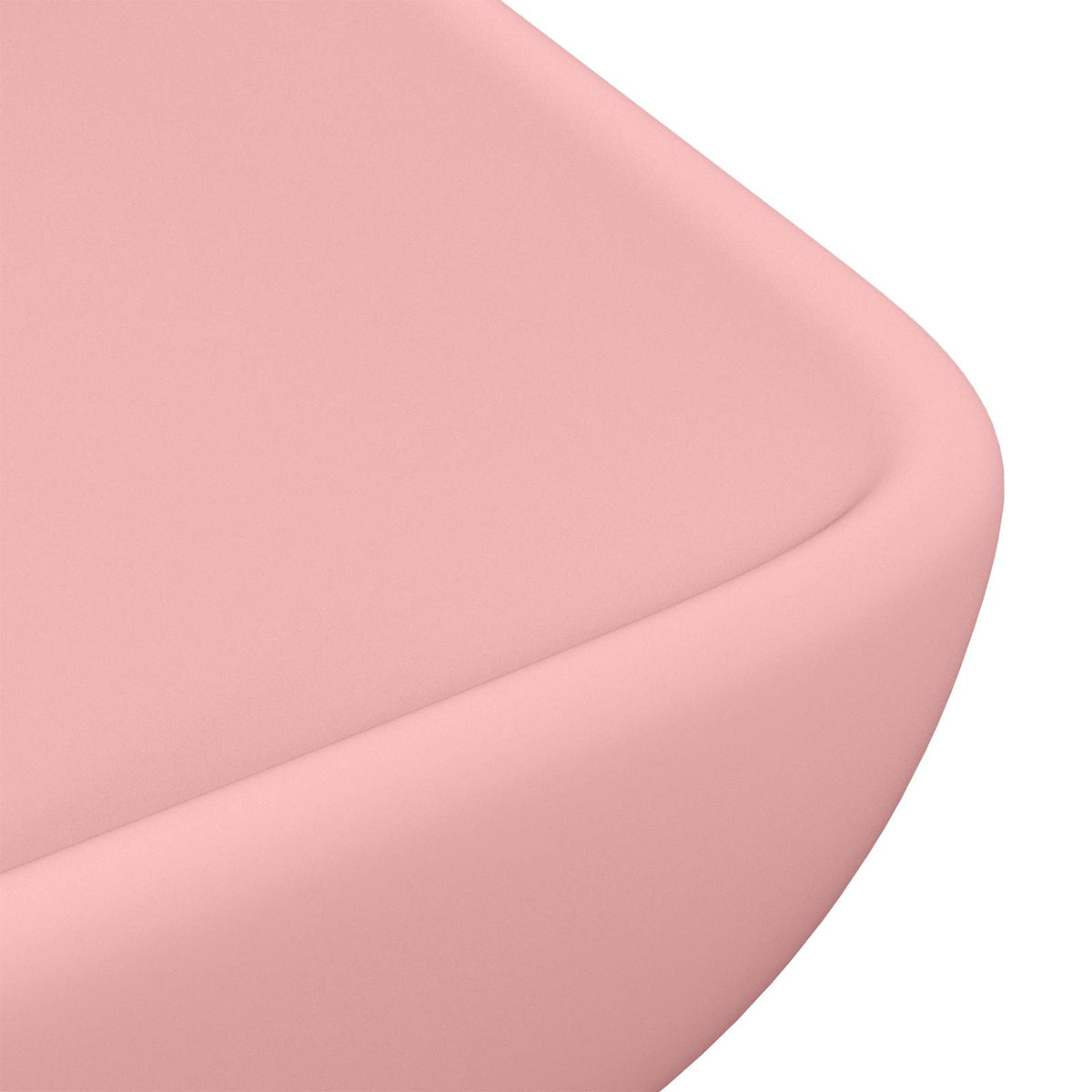 Luxury basin, pink, 71x38cm, ceramic, rectangular
