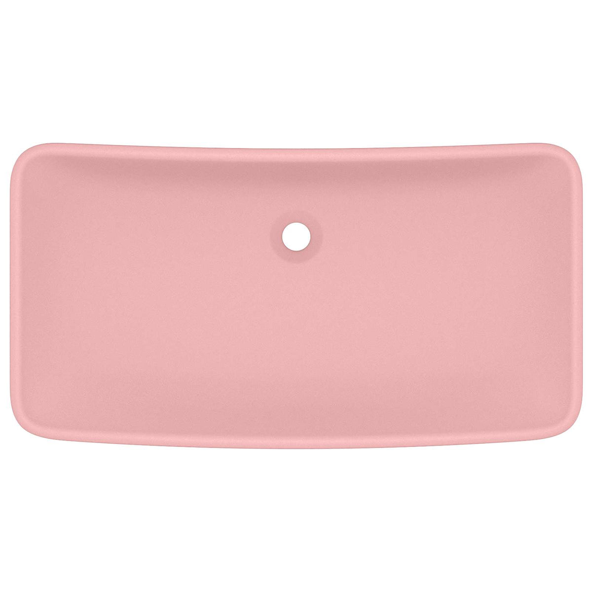 Luxury basin, pink, 71x38cm, ceramic, rectangular