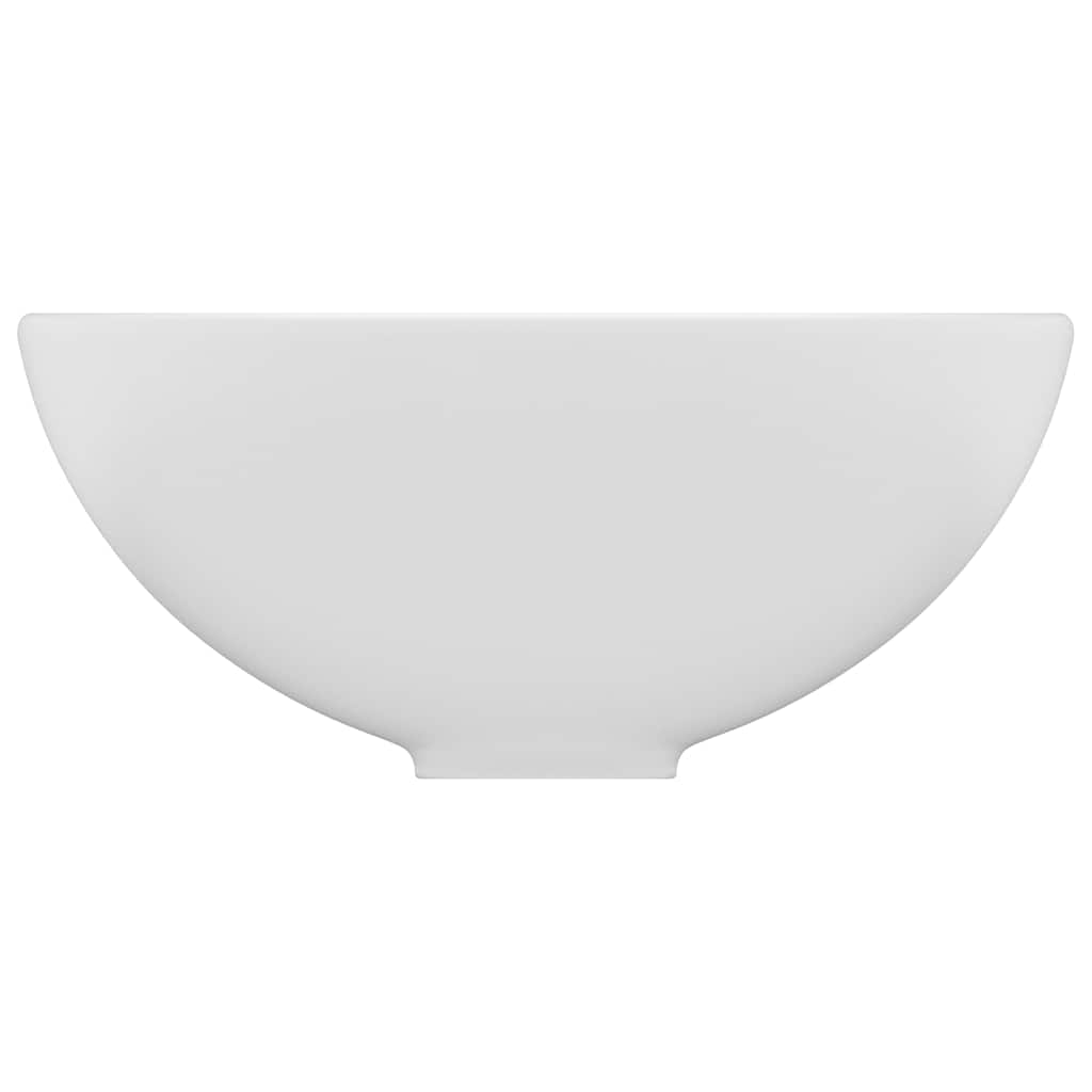 Prabangus praustuvas, matinis baltas, 32,5x14cm, keramika