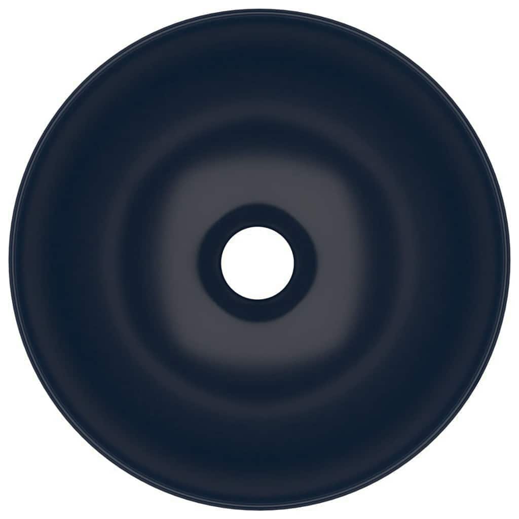 Bathroom sink, dark blue, ceramic