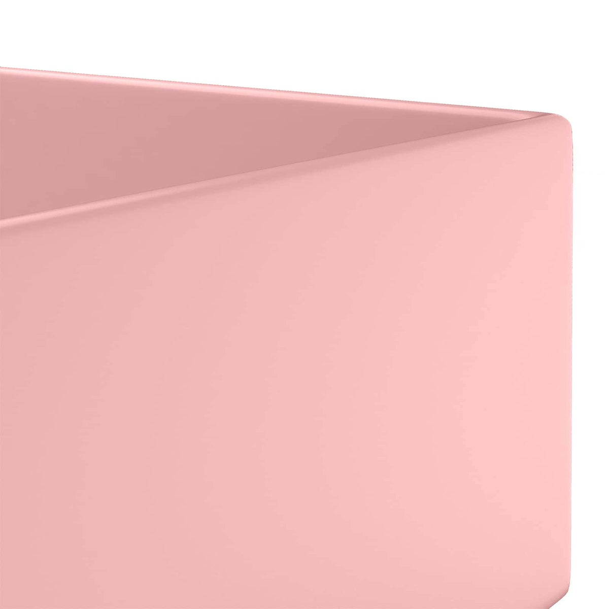 Bathroom sink, matte pink, ceramic