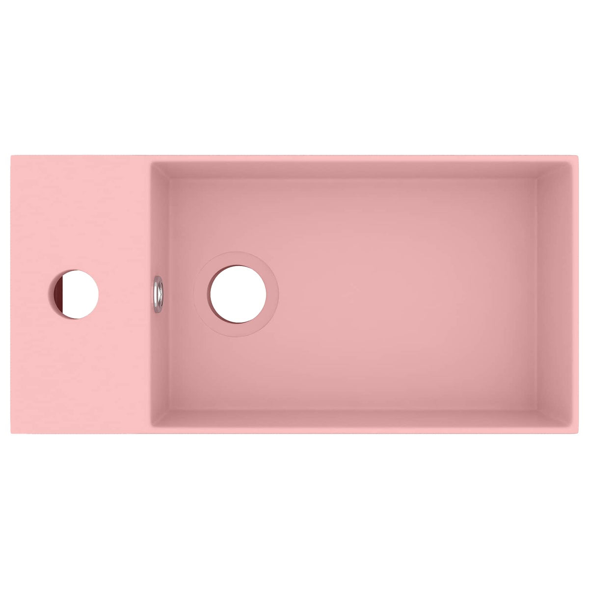 Bathroom sink, matte pink, ceramic