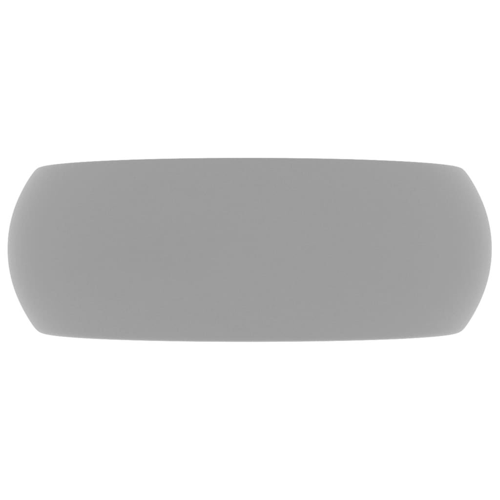 Luxury washbasin, matte gray, 40x15cm, ceramic