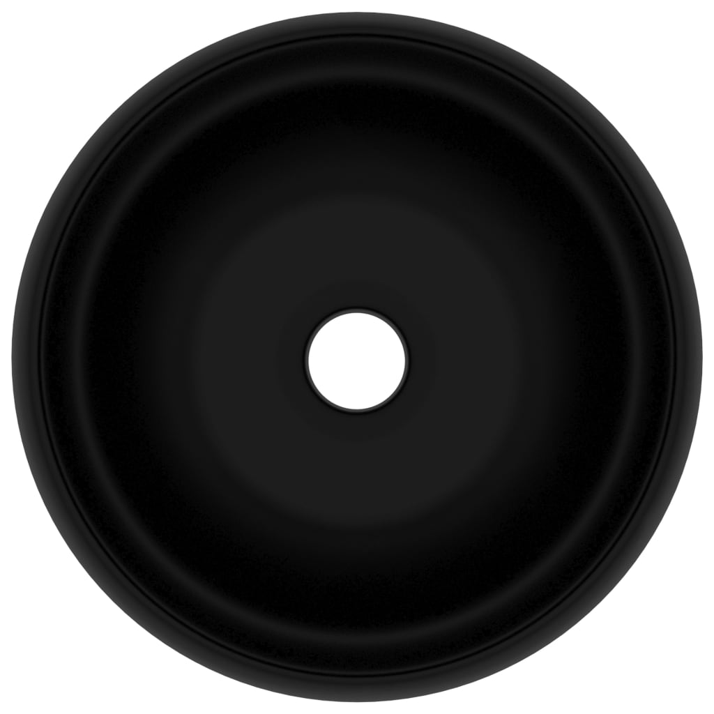 Luxury washbasin, matt black, 40x15cm, ceramic