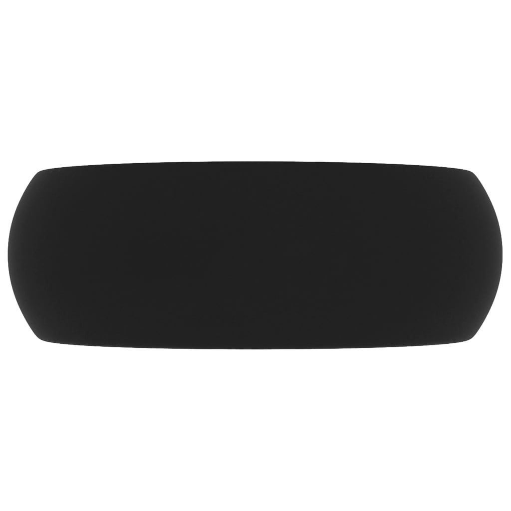Luxury washbasin, matt black, 40x15cm, ceramic