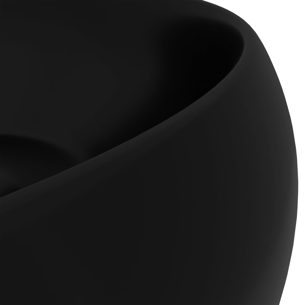 Luxury washbasin, matt black, 40x15cm, ceramic