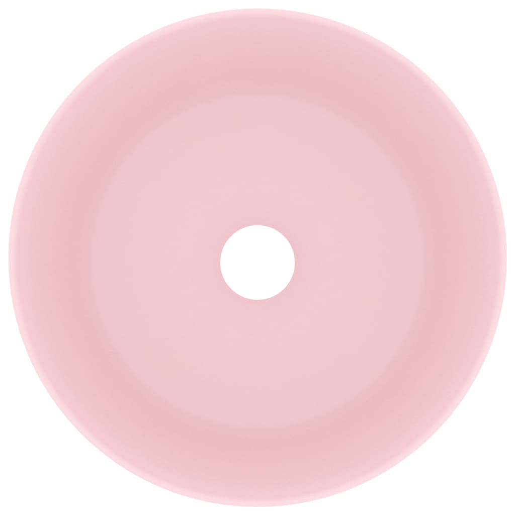 Luxury basin, matt pink, 40x15cm, ceramic