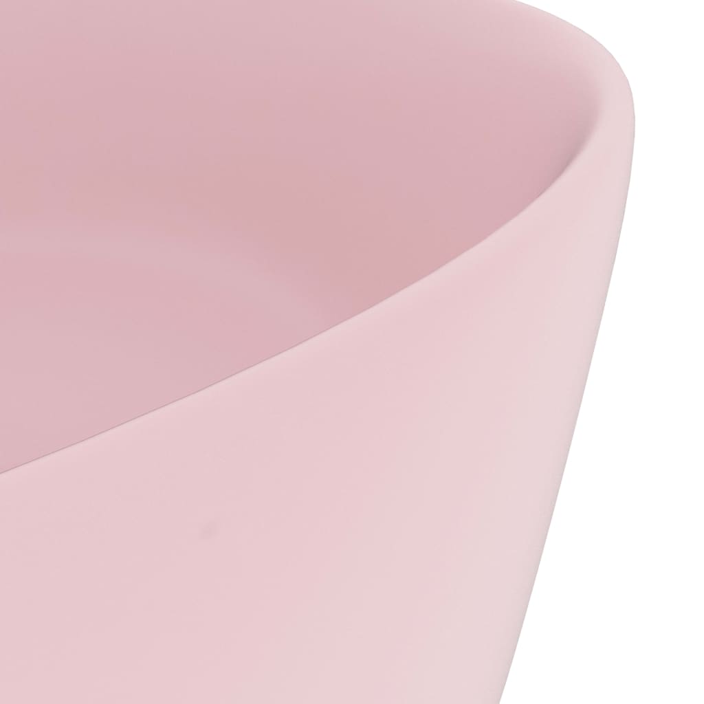 Luxury basin, matt pink, 40x15cm, ceramic