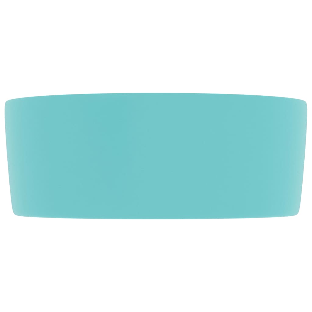 Luxury basin, matte green, 40x15cm, ceramic