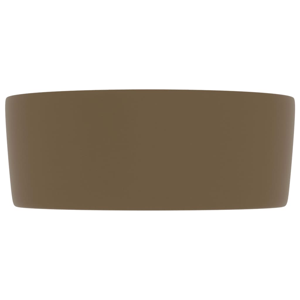 Luxury washbasin, matte cream, 40x15cm, ceramic