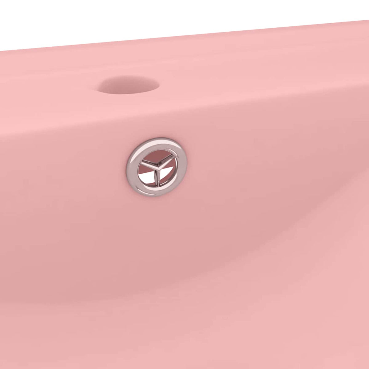 Luxury washbasin, matt pink, 60x46cm, ceramic