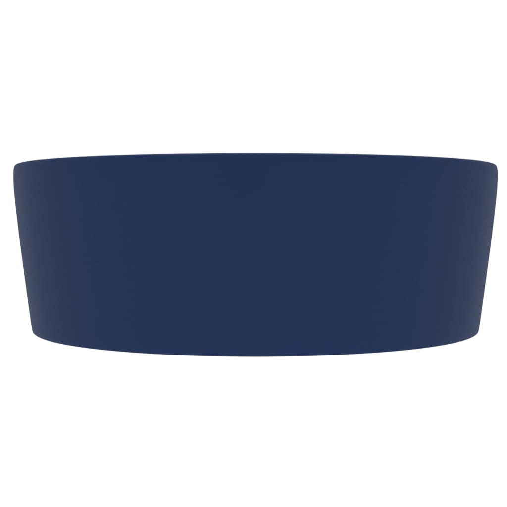 Luxury washbasin, matt blue, 36x13cm, ceramic