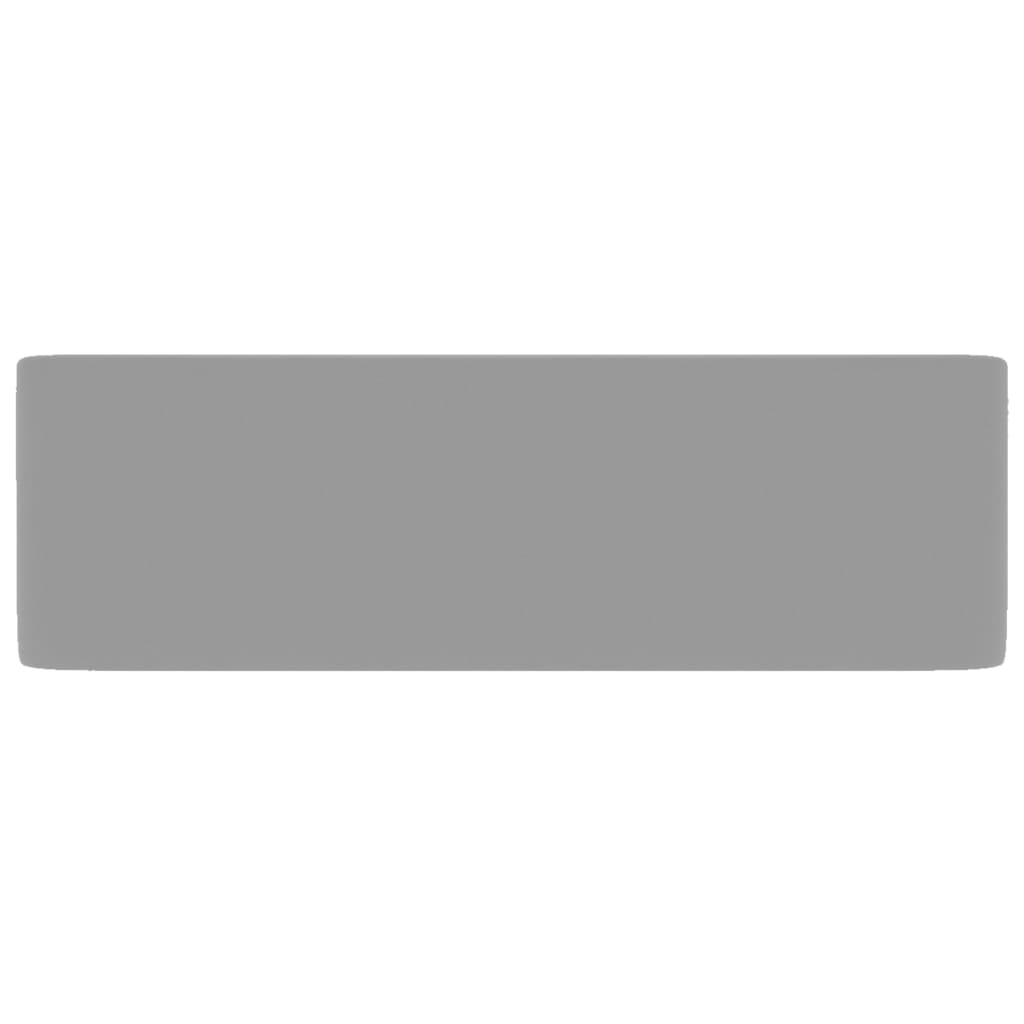 Luxury washbasin, matte grey, 41x30x12cm, ceramic