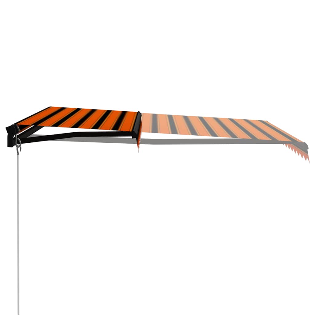 Manuāli izvelkams marķīzs, oranžs un brūns, 300x250 cm