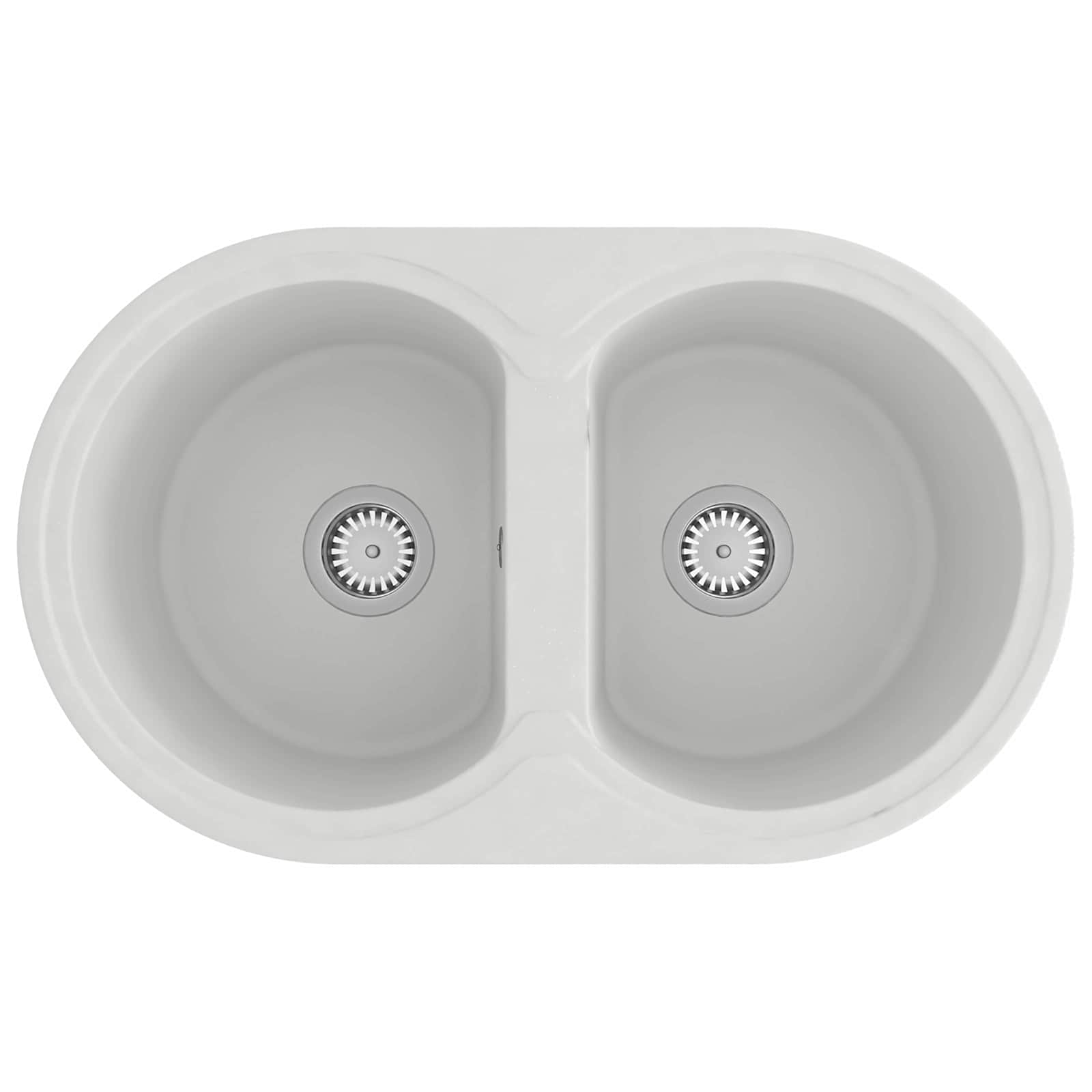 Virtuvės kriauklė Balta 78 x 47 x 20.5 cm Granitas