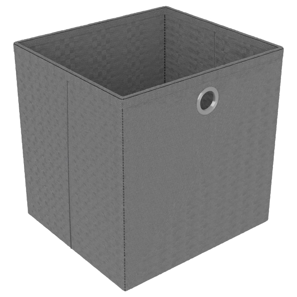 Plaukts ar 4 kastēm, melns, 69x30x72,5cm, audums