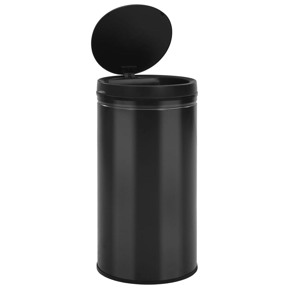 Automatic sensor bin, black, steel, 60l