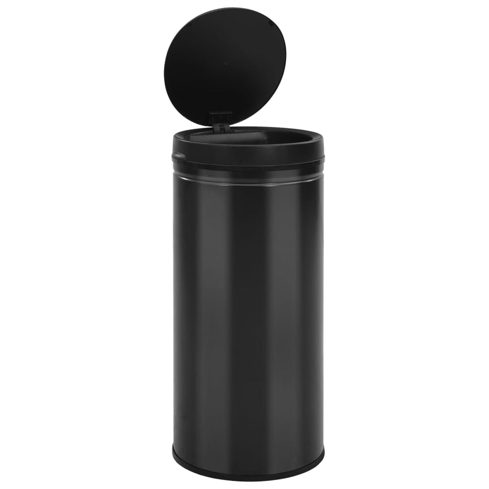 Automatic sensor bin, black, steel, 80l