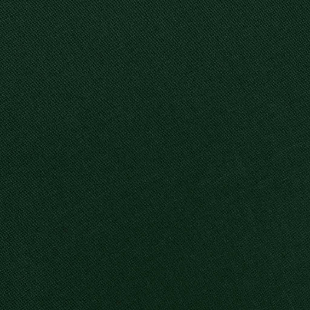 Massage armchair with footrest, dark green, fabric