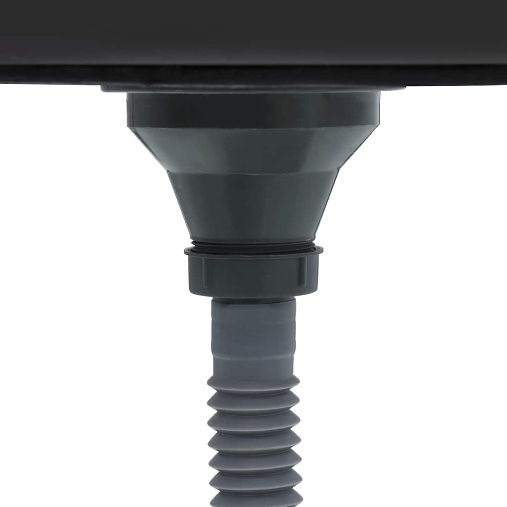Kitchen sink with drainer, silver, 600x500x155mm, steel